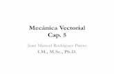 Mecánica Vectorial Cap. 5 · Equilibrio de cuerpo rígido OBJETIVOS DEL CAPÍTULO • Desarrollar las ecuaciones de equilibrio para un cuerpo rígido. • Presentar el concepto de