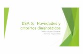DSM 5: Novedades y criterios diagnósticos - sapc.es€¦ · DSM 5: Novedades y criterios diagnósticos Naiara Sánchez Lucas (PIR-4) María Pilar Delgado (PIR-3)