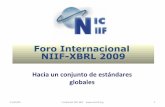 Foro Internacional NIIF-XBRL 2009nicniif.org/foro2009/colombia/Foro 2009 VI.pdf · (Interpretación de las NIC) NIIF/IFRS (Normas Internacionales de Información Financiera) CINIIF/IFRIC