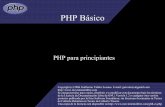 PHP Básico - movimientolibre.com · ¿Qué se puede hacer con PHP? ... – Adobe Dreamweaver. Funcionamiento de las Páginas Dinámicas Cliente Internet Servidor web Apache HTTPD
