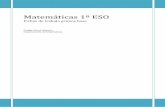 Matemáticas 1º ESO - … · Objetivos: Calcular con soltura el resultado de expresiones que combinan operaciones con números naturales, respetando la jerarquía de operaciones