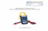 Manual de instrucciones Pinza amperimétrica CA/CC PCE-DC … · MANUAL DE INSTRUCCIONES 3 1 Introducción Muchas gracias por elegir la pinza amperimétrica PCE-DC 41 de PCE Instruments.