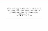 Estrategia Nacional para la Inclusión Social de la ... · Estrategia Nacional para la Inclusión Social de la Población Gitana en España 2012-2020 [2] ABREVIATURAS Y ACRÓNIMOS