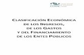 CLASIFICACIÓN ECONÓMICA DE LOS INGRESOS DE LOS GASTOS Y ...cancun.gob.mx/.../ClasificacionEconomicadelosIngresosdelosGastos.pdf · clasificaciÓn econÓmica 3 acuerdo por el que