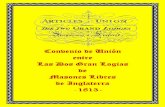Convenio de Unión entre - logiaparthenon.comlogiaparthenon.com/web/documentos/1813.parthenon... · antiguas tradiciones de la Masonería, y además, unir y cimentar toda la Fraternidad
