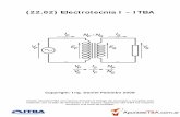 (22.02) Electrotecnia I – ITBA - apuntes.ceitba.org.ar · Temas Resolución de circuitos Sistemas de 1° Orden Sistemas de 2° Orden Análisis Fasorial: Respuesta en régimen permanente