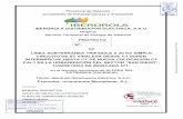 proyecto LSMT iberdrola intermarche - vaalsol.com · Provincia de Valencia Conselleria de Infraestructuras y Transporte IBERDROLA DISTRIBUCION ELECTRICA, S.A.U. Original Servicio