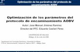 Optimización de los parámetros del protocolo de encaminamiento …webpersonal.uma.es/de/ecasilari/docencia/Memorias_Presentaciones... · Optimización de los parámetros del protocolo