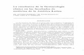 La enseñanza de la farmacología clínica en las …hist.library.paho.org/Spanish/EMS/4397.pdf · De las 143 facultades encuestadas, 96 respondieron al cuestionario, obteniéndose