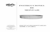 INSTRUCCIONES DE MONTAJE - Piscine Atlantis - … PDF/Toi/Manuale_montaggio_Canaria-cir... · El no respetar estos puntos podría originar daños en la estructura ... - Con la ayuda