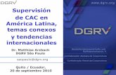 Supervisión de CAC en América Latina, temas conexos …cemla.org/actividades/2010/2010-09-RegulacionySupervision/2010-09... · Guatemala - 243 - Honduras - 130 - México - (#) ...