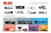 El catálogo B&H nueva expansión con artículos · Computadoras Cámaras de acción y drones aéreos Audio profesional, estudio por captación electrónica de noticias y sonido en