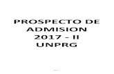 PROSPECTO DE ADMISION 2017 - II .Cuestionario para el Examen de Admisi³n 2017-II. 48 Instrucciones
