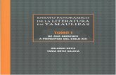 Ensayo panorámico de la literatura en Tamaulipasbibliotecavirtual.itca.gob.mx/wp-content/files_mf/1448050449libro... · 12 Ensayo panorámico de la literatura en Tamaulipas Pfiflffnón