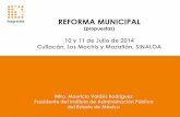 Portafolio de Servicios de TIC para Municipios - iapem.mxiapem.mx/Presentaciones/2014 Jul Propuestas para una reforma... · una institución destinada para el fracaso Falta de ...