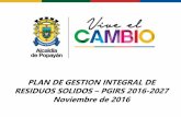 Título opción de portada 1 - popayan.gov.co · PROGRAMADEL PGIRS 1. Programa institucional para la prestación del servicio público de aseo 2. Programa de recolección, transporte