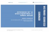 ATENEO n° 2 ENCUENTRO 1 Año 2018nuestraescuela.educacion.gov.ar/wp-content/uploads/2018/05/Nivel... · de la propuesta del ateneo y de los temas a abordar en este encuentro. Actividad