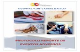 PROCESO DE - Iniciohlgd.gob.ec/procolos_acreditacion/PROTOCOLO REPORTE DE EVENT… · necesidad de informar a los pacientes de todos los resultados de su cuidado incluso ... médico