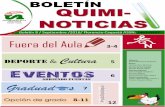 BOLETÍN QUIMI- NOTICIAS - Inicio - Universidad de la … Academicos/Quimica... · Para inscribir la opción de grado Mejores resultados en la prueba ECAES, el estudiante debe anexar