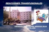 REACCIONES TRANSFUSIONALES - COLEGIO DE …homeopatasveracruz.com/files/21.pdf · horas y las tardías cuando se presentan después de este lapso. ... Los problemas clínicos que