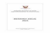 MEMORIA ANUAL 2016 - Dirección Regional de Agricultura de ... · Regional de Tacna, con dependencia técnica, normativa, administrativa y presupuestal del Gobierno Regional de Tacna.