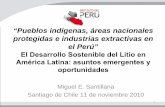 El Desarrollo Sostenible del Litio en América Latina ... · Miguel E. Santillana Santiago de Chile 11 de noviembre 2010. 1. Esquema de la presentación ... Declining Inequality in