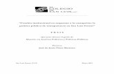 política pública de transparencia en San Luis Potosí”biblio.colsan.edu.mx/tesis/PerezMartinezJosedeJesus.pdf · perspectiva del Nuevo Institucionalismo, que supera la visión