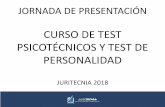 Presentación de PowerPoint - juritecnia.net · acorde al test. Test de personalidad . En el ámbito laboral, los test de personalidad pretenden analizar al candidato, a un