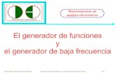 El generador de funciones y el generador de baja …granabot.es/Modulos/MEE/Apuntes/Generador_funciones_GBF.pdf · Los generadores de funciones y generadores de baja frecuencia (GF