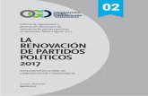 observación del proceso de renovación de partidos ... · Informe de seguimiento y observación del proceso de renovación de partidos políticos en Venezuela, febrero-agosto 2017.