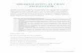 AbrAhAm Avinu: El GrAn ProGEnitor - nerleelef.com Avinu.pdf · El Rambam remarca el hecho de que Abraham llegó absolutamente por sí mismo a la verdadera visión ... En reconocimiento