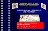 BONO JUANA AZURDUY DE PADILLA - … · de 2009 en Santa Cruz y Cochabamba •42 municipios del país s ... •El bono Juana Azurduy de Padilla podría estar en riesgo por la disminución