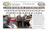 ¡Chihuahua Vive en la Educación! OY EN LA …seech.gob.mx/hoyeduc/@jueves/3 nov_HOY EN LA EDUCACION.pdf · Colocan altar de muertos en SEECH . La mañana de este martes, en el vestíbulo