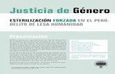 Justicia de Género - Archivo PNSRPF · en la defensa de los derechos humanos de las mujeres, lu-chando contra las prácticas discriminatorias y por una justicia ... los delitos de