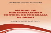 MANUAL DE PROGRAMACIÓN Y CONTROL DE PROGRAMA DE OBRAS · PROGRAMACIÓN Y CONTROL DE PROGRAMA ... *13.1. Reglas l_lr, ) DE REDES DIAGRAMA DE FLECHAS ... de las activid 4567891 01