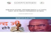 MONITOR ELECTORAL - …centrogilbertobosques.senado.gob.mx/docs/ME_Presidente_India... · a la comunidad dalit, que dentro del sistema de castas imperante en la India se encuentra