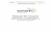 Manual de Usuario Módulo Ciudadano - sunarp.gob.pe · A continuación, se muestra la relación de tipos de documentos que considera el SID-SUNARP: Tipo de Documento Abreviatura Código