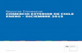 Reporte Trimestral COMERCIO EXTERIOR DE CHILE … · 3 resumen ejecutivo economÍa mundial 2015 y variaciÓn de las exportaciones chilenas enero-septiembre 2015/2014 1 comercio exterior