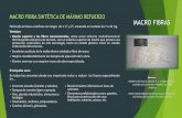 MACRO FIBRA SINTÉTICA DE MÁXIMO REFUERZO MACRO · PDF fileestándar para concreto reforzado con fibra ... Pavimentos, ... ASTM A-820 Especificación de fibras de acero para concreto
