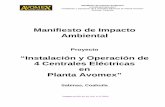 Manifiesto de Impacto Ambiental - SINATsinat.semarnat.gob.mx/dgiraDocs/documentos/coah/estudios/2008/05C… · “Instalación y Operación de 4 centrales eléctricas en ... “Instalación