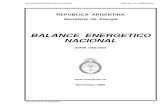 BALANCE ENERGETICO NACIONAL - energia.gob.ar · Balance Energético Nacional (BEN) ... Gas de Alto Horno Coque de Carbón Carbón de Leña Leña Bagazo Otros Primarios No Energetico