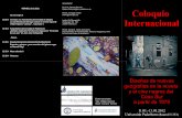 Coloquio - kw.uni-paderborn.de · y “La aguja en el pajar” (2005) de Ernesto Mallo (La Plata, 1948) - Pausa - 17.15 h Annegret Thiem (Universidad de Paderborn) Aspectos espaciales