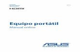 Equipo portátil€¦ · 2 Manual online del equipo portátil INFORMACIÓN DE PROPIEDAD INTELECTUAL Ninguna parte de este manual, incluidos los productos y el software descritos en
