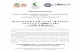 invita al III CONGRESO NACIONAL DE FAUNA NATIVA EN ...refama.org/wp-content/uploads/2017/09/Tercer-Comunicado.pdf · En dicho trabajo de investigación se examinan vestigios ... (NGS)