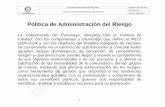 Política de Administración del Riesgo - putumayo.gov.co · ... con los componentes y elementos que define el MECI 1000 ... lo establecido en la Norma Técnica Colombiana NTC ...