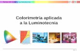 Colorimetría aplicada a la Luminotecnia - RUA: Principal · Tema 10Tema 10: Color y luminotecnia 10 - 3 Objetivos de la lección • ¿Podemos alumbrar artificialmente igual que