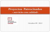 Proyectos Patrocinados - Instituto de Ingenieria UNAM · 2012-10-26 · Programa de Apovo a Proyectos de Investigación e Innovación Tecnológica. ... pasando de 18 en el inicio
