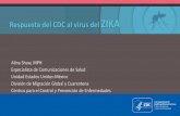 Respuesta del CDC al virus del ZIKA · Respuesta del CDC al virus del ZIKA. Alina Shaw, MPH . Especialista de Comunicaciones de Salud . Unidad Estados Unidos-México . División de