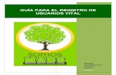 PROCESO GUÍA PARA EL REGISTRO DE …€¦ · desarrollo sostenible guÍa para el registro de usuarios vital ... 16 . ministerio de ambiente y desarrollo sostenible guÍa para el