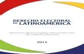 DERECHO ELECTORAL LATINOAMÉRICA - …consejodeestado.gov.co/documentos/biblioteca/libros/2013de/derec... · y sus implicaciones en el proceso electoral Gabriel Medrano Valenzuela,